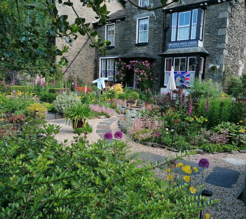 Front garden in full flower